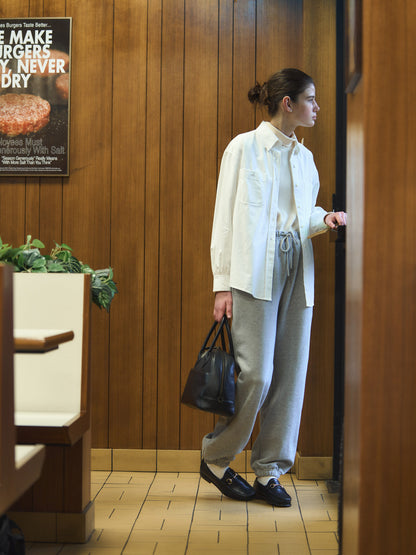 2 POCKET BUTTON DOWN SHIRT [ White Cotton ]