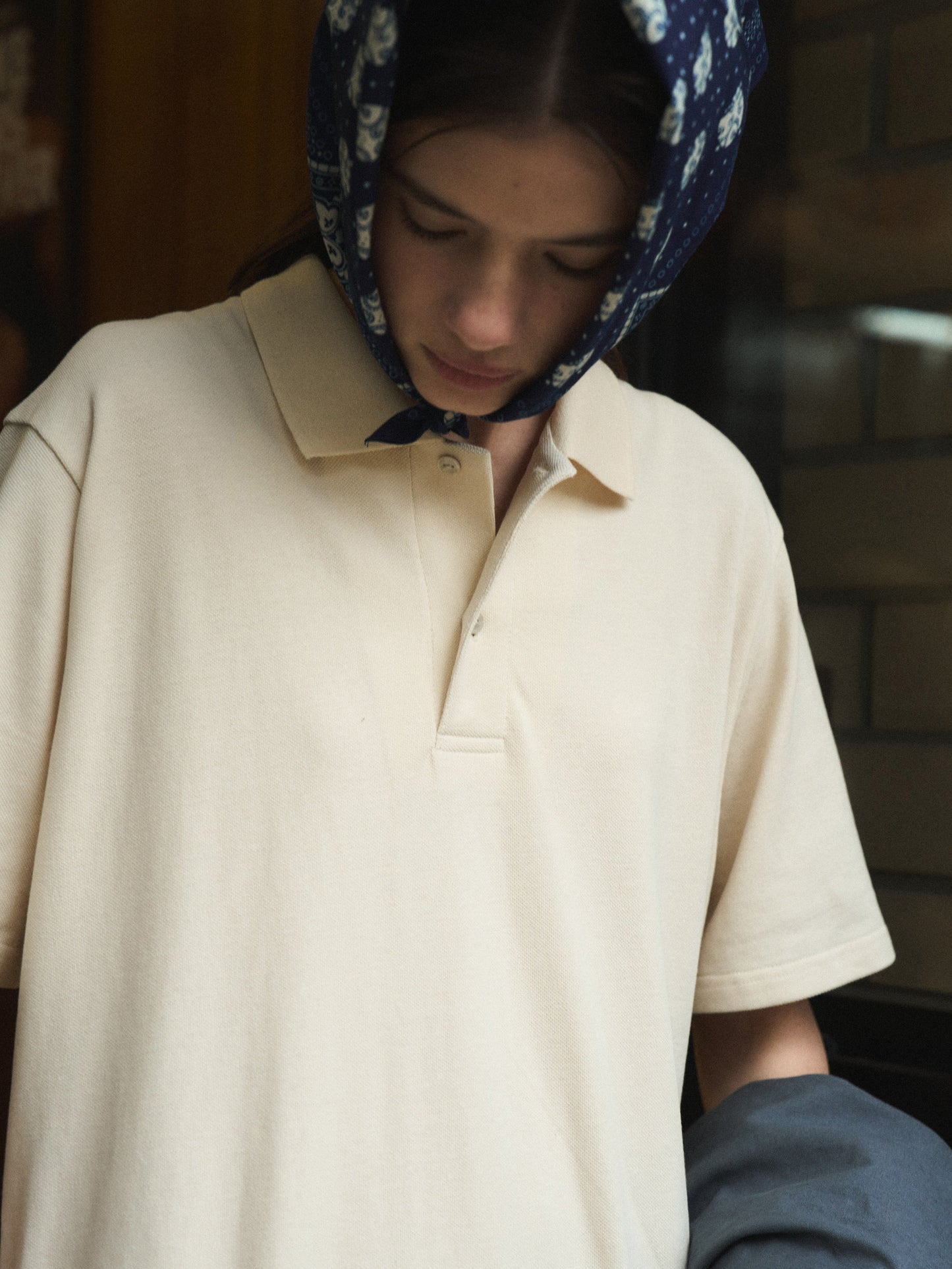 (-30%) COURT PIQUE COTTON DRESS [ Soft Cream ]