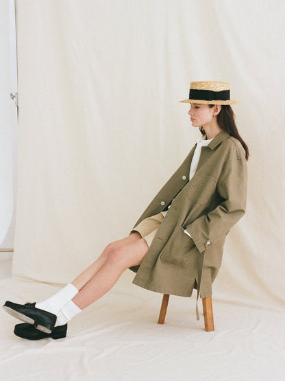 (-30%) ATELIER LONG JACKET [ Dessert Beige ]