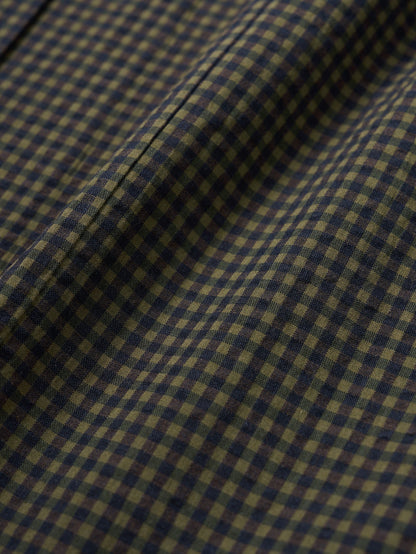 (-30%) ARIZONA CHECK SHIRT [ Olive Navy ] Organic Cotton