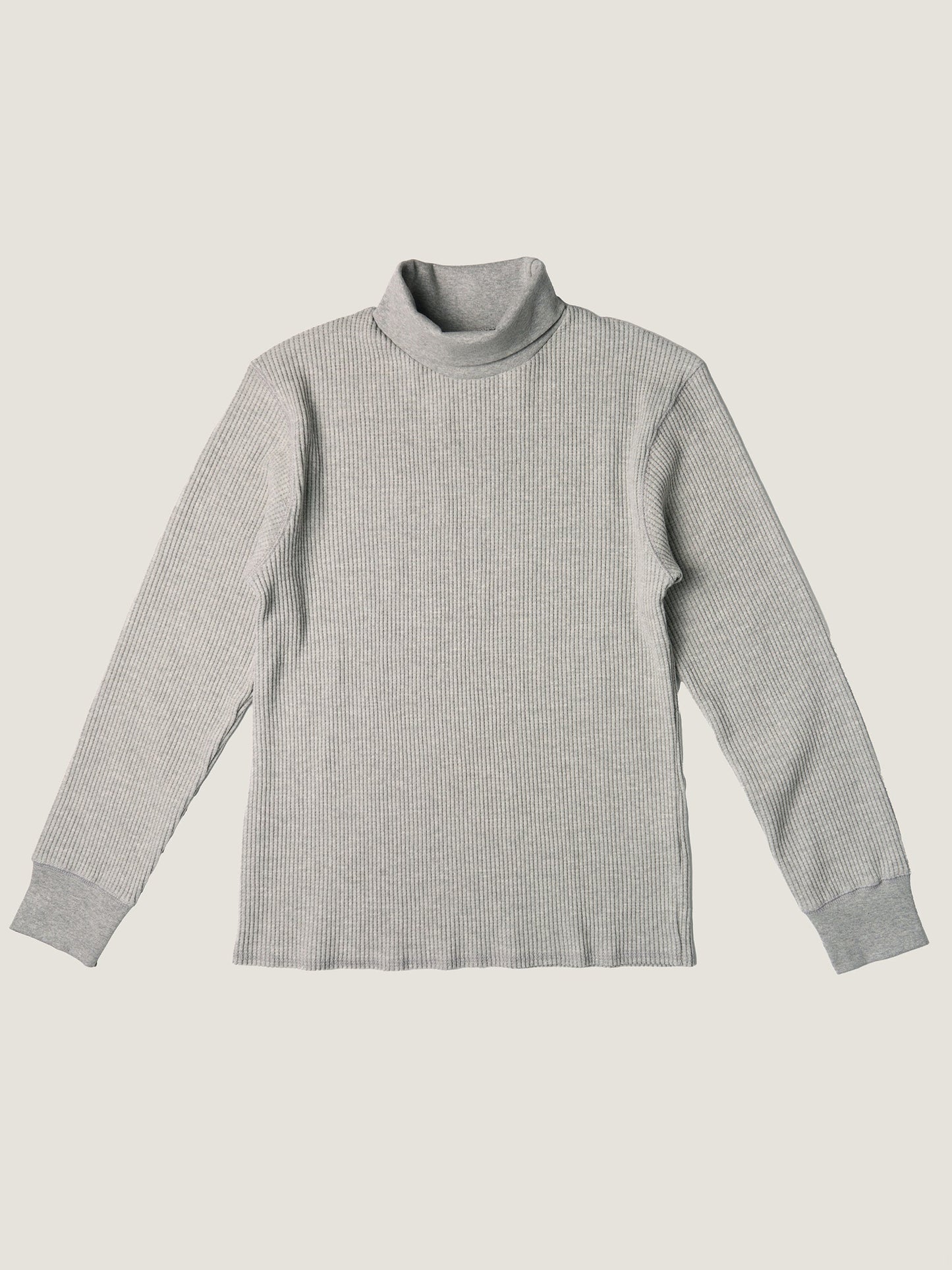 SALLY'S WAFFLE TURTLE TEE [ Heather Grey ]