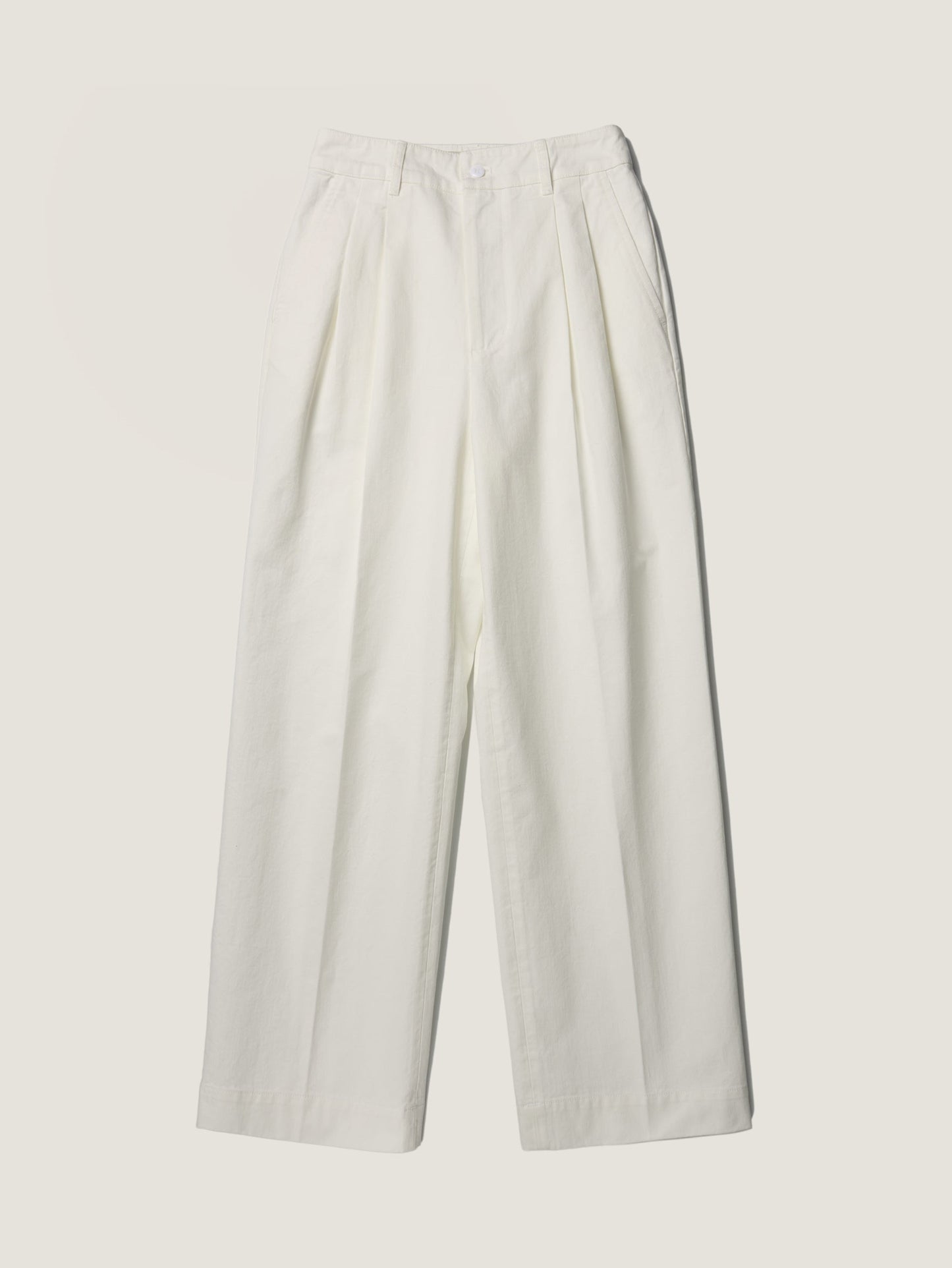 REFINED CLASSIC CHINO PANTS [ Cotton White ]